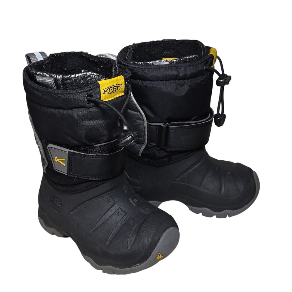 KEEN Lumi II Waterproof Insulated Black Snow Boots Kids Toddler Size 8